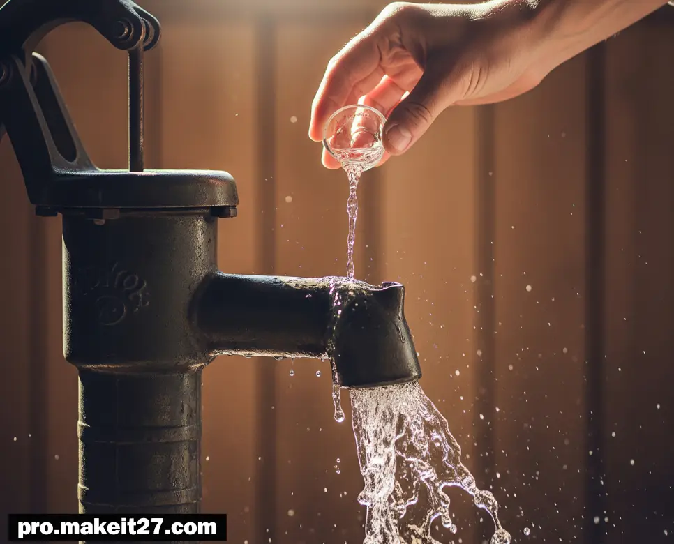 마중물 뜻, 배냇짓 뜻, 부리나케 뜻: 작동, 탄생, 속도의 언어