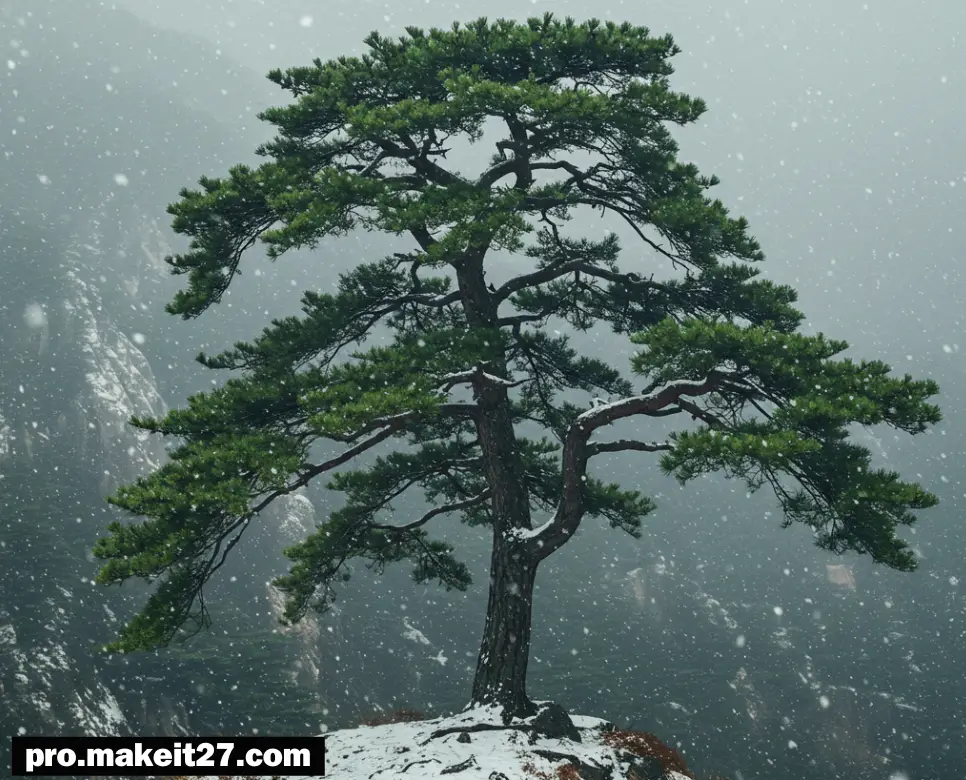 낙락장송 뜻, 늘봄 뜻, 운무 뜻: 말 속에 서 있는 기개와 계절의 결