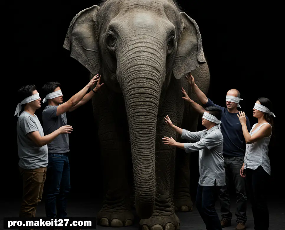 군맹무상 뜻, 대동소이 뜻, 격화소양 뜻: 부분적 진실, 사소한 차이, 헛수고!