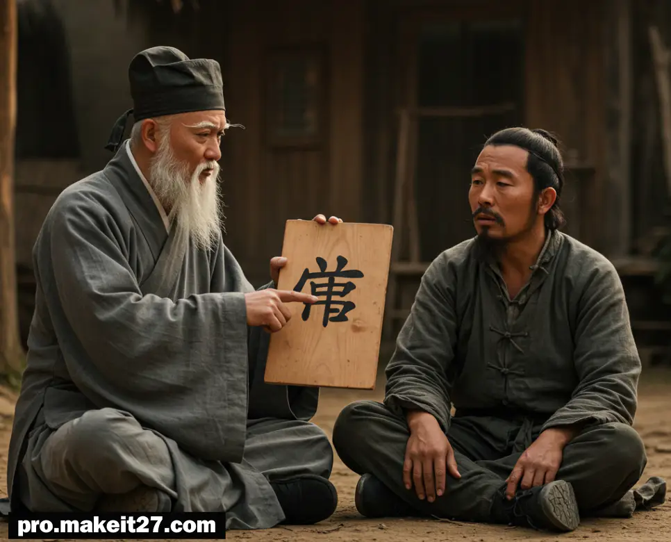 목불식정(目不識丁) 