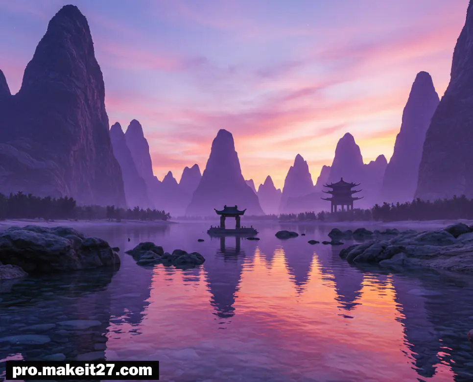 산자수명(山紫水明)